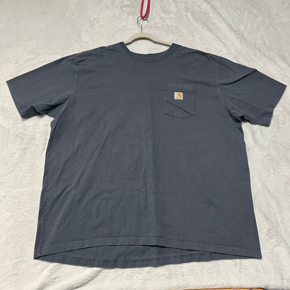 Carhartt Pocket T-Shirt Mens 3XL Gray Loose Fit Short Sleeve